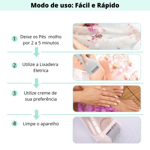 Lixa Elétrica para os Pés Profissional