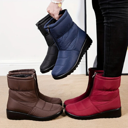 Bota cano medio feminina Peluciada