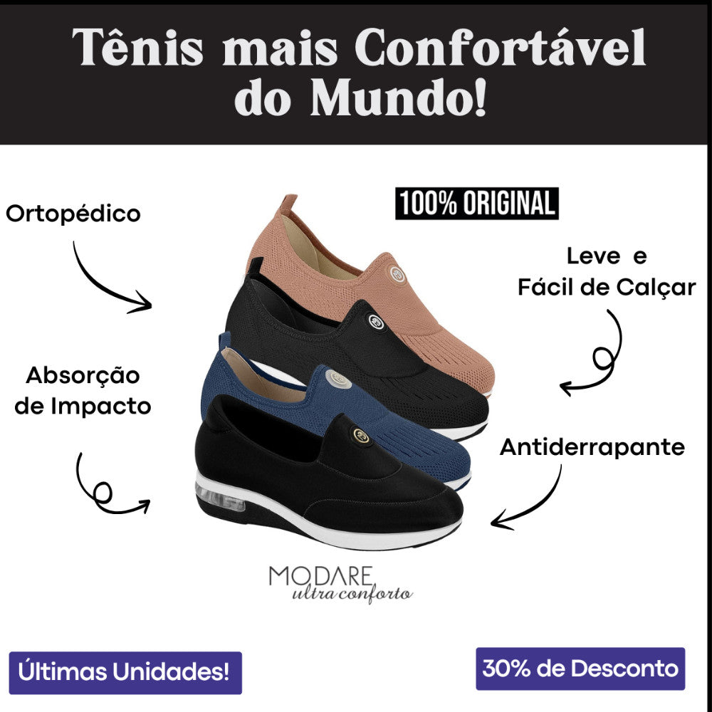 Tênis modare feminino Ultra conforto Slip On