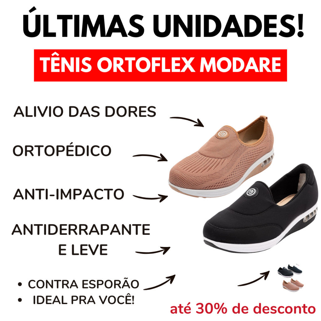 Tênis ortopédico feminino Modare UltraConforto