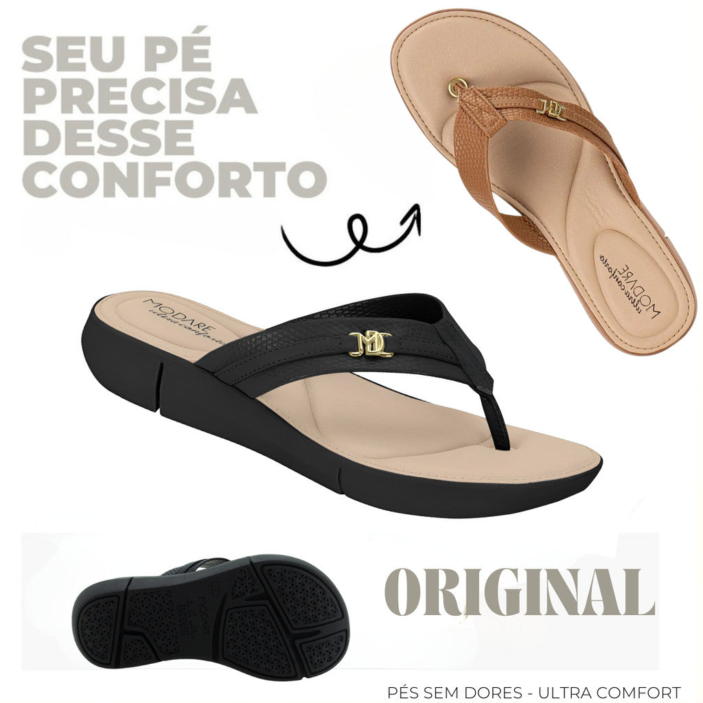 Chinelo ortopédico massageador Modare