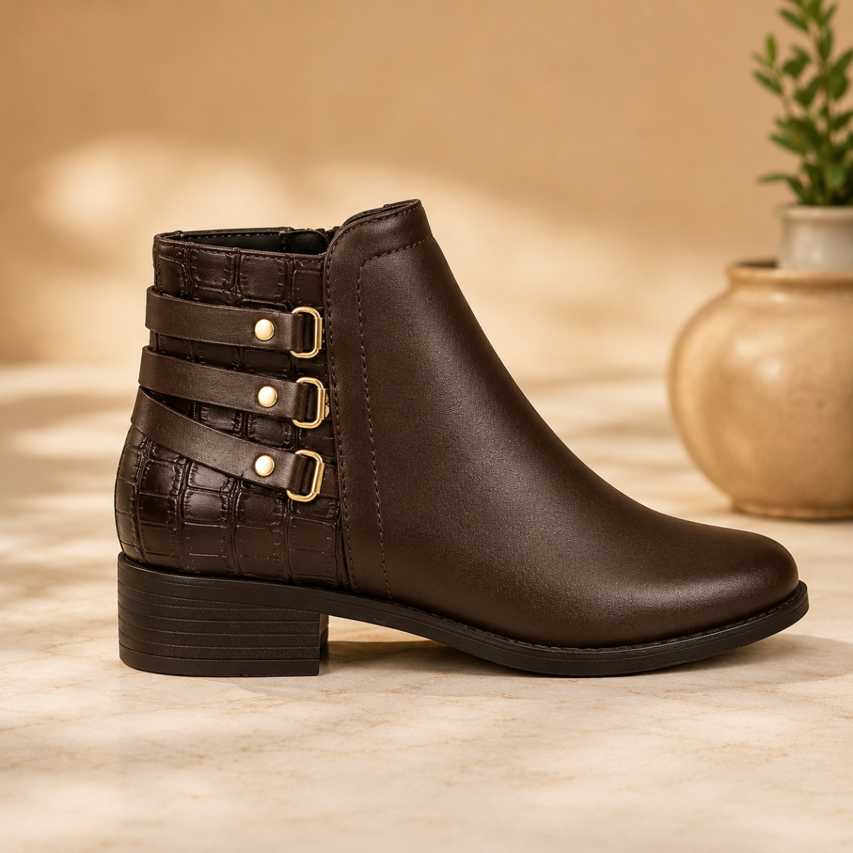 Bota Modare Feminina | Salto Baixo Seguro | Elegância Todos os Dias