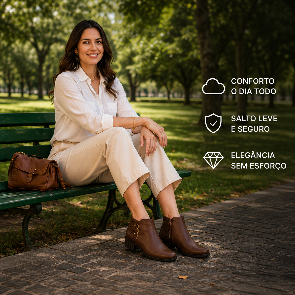 Bota Modare Feminina | Salto Baixo Seguro | Elegância Todos os Dias