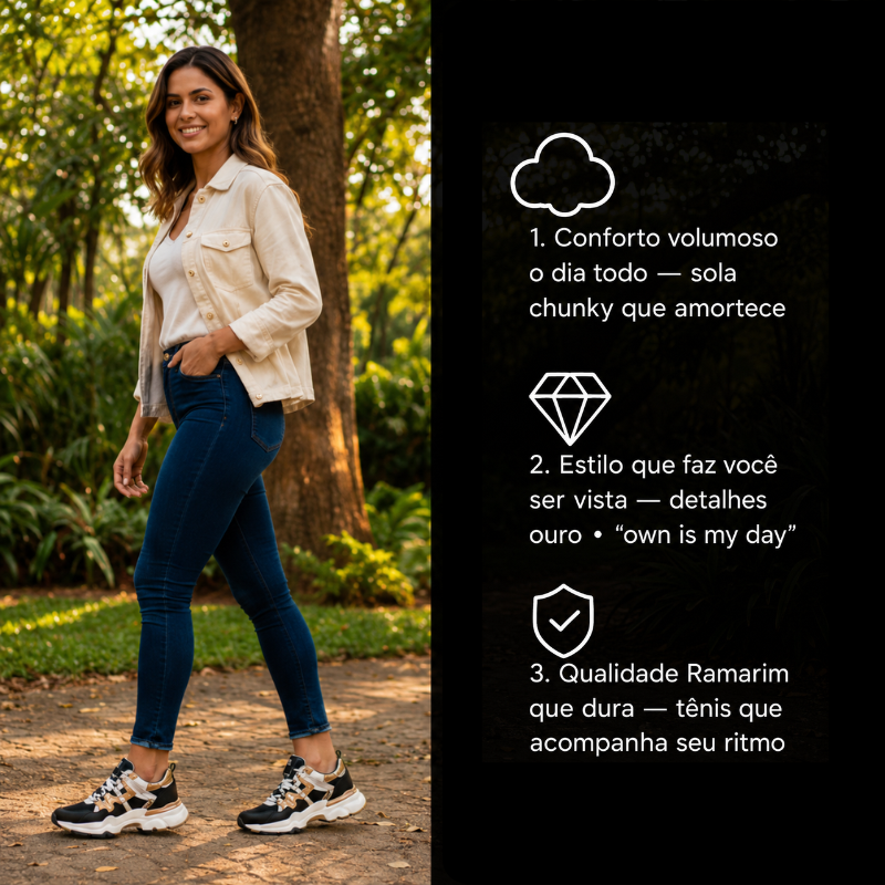 Tênis Feminino Casual Ramarim Chunky