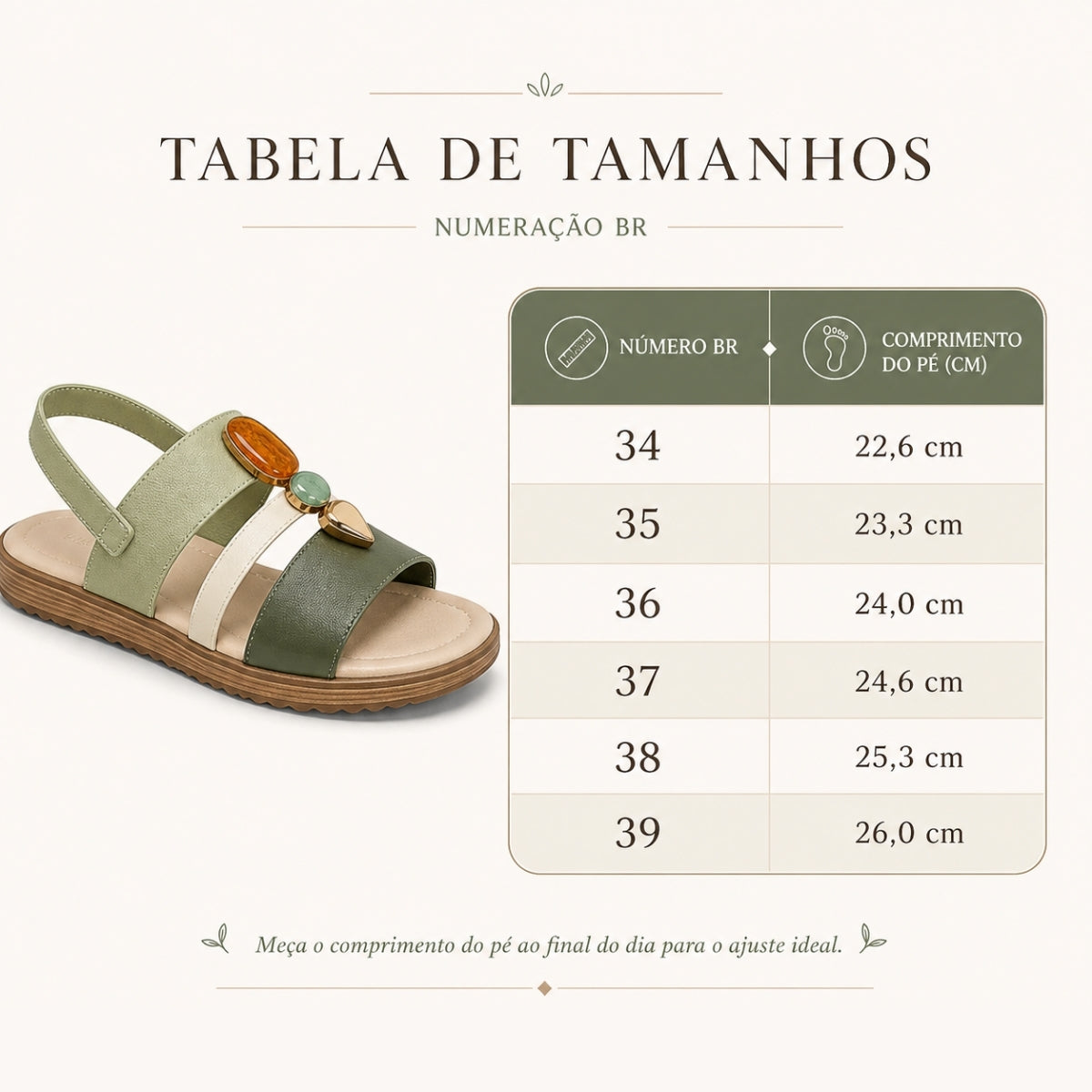 Sandália Modare Pedraria Ortopédica Feminina para Uso Diário com Conforto Anatômico