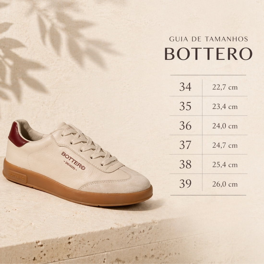 Tênis Bottero Sneaker Couro Napa Legítimo- de pés cansados a passos leves.