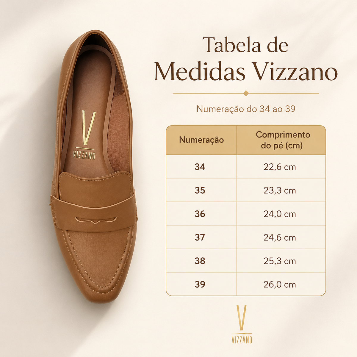 Mocassim Feminino Bico Fino Vizzano Ortoflex