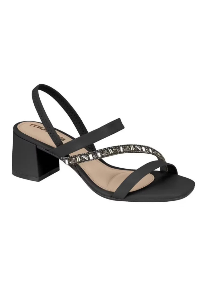 Sandalia Feminina Casual Salto Medio moleca