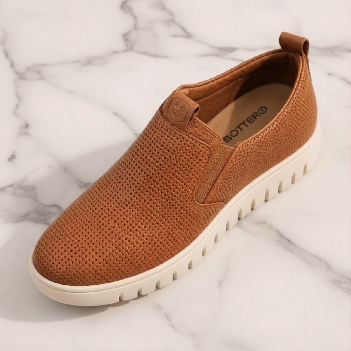 Tênis Bottero Slip Caramelo - Calce Fácil, Conforto Premium | Napoli 372611