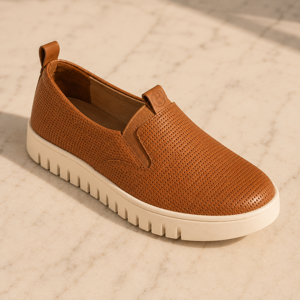 Tênis Bottero Slip Caramelo - Calce Fácil, Conforto Premium | Napoli 372611