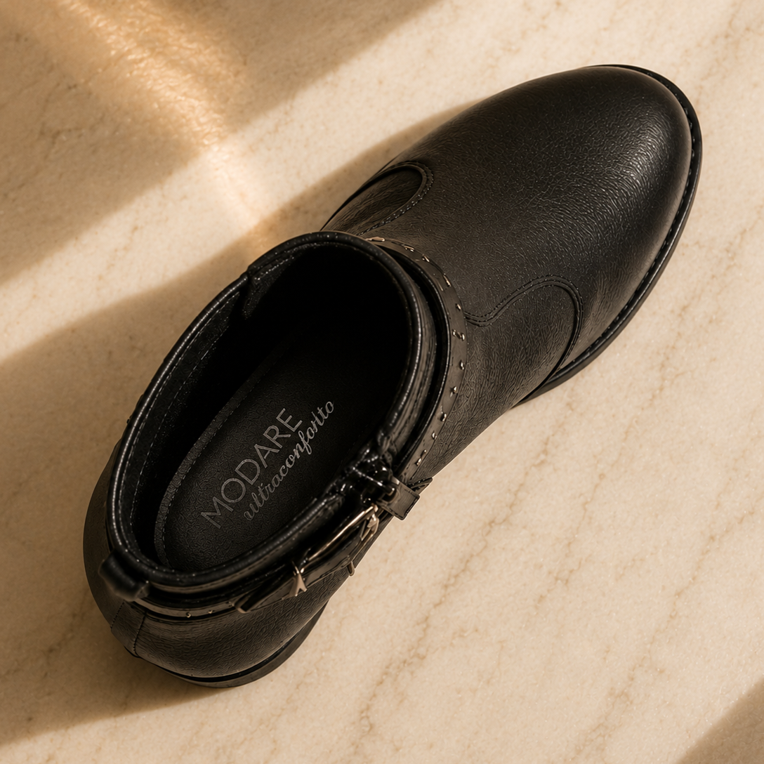 Bota Modare Napa Preta  Premium - Conforto e Elegância