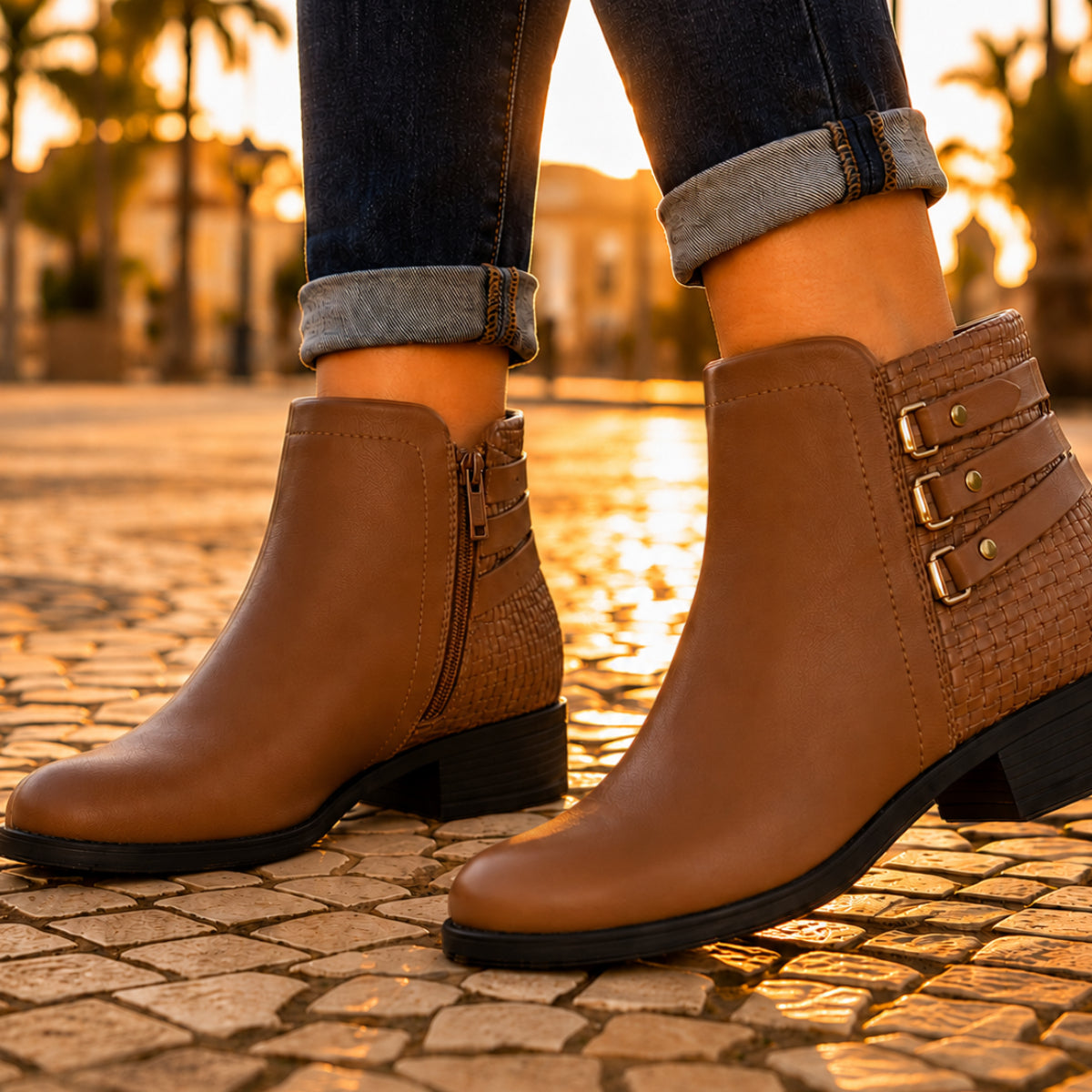 Bota Modare Feminina | Salto Baixo Seguro | Elegância Todos os Dias