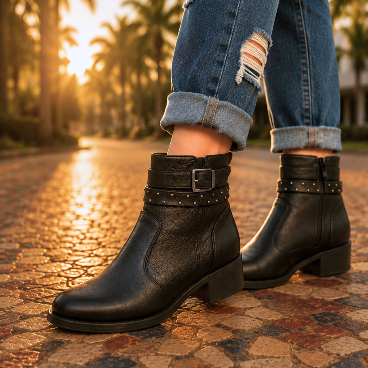 Bota Modare Feminina | Salto Baixo Seguro | Elegância Todos os Dias