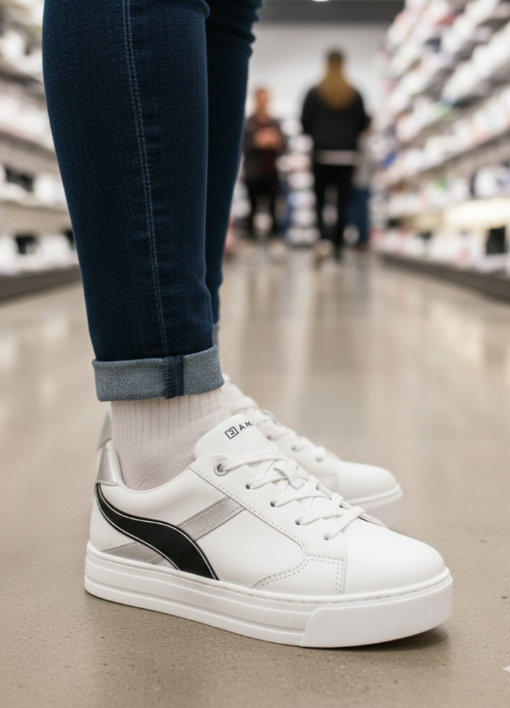 Tênis Feminino Ramarim Casual Plataforma Detalhe X