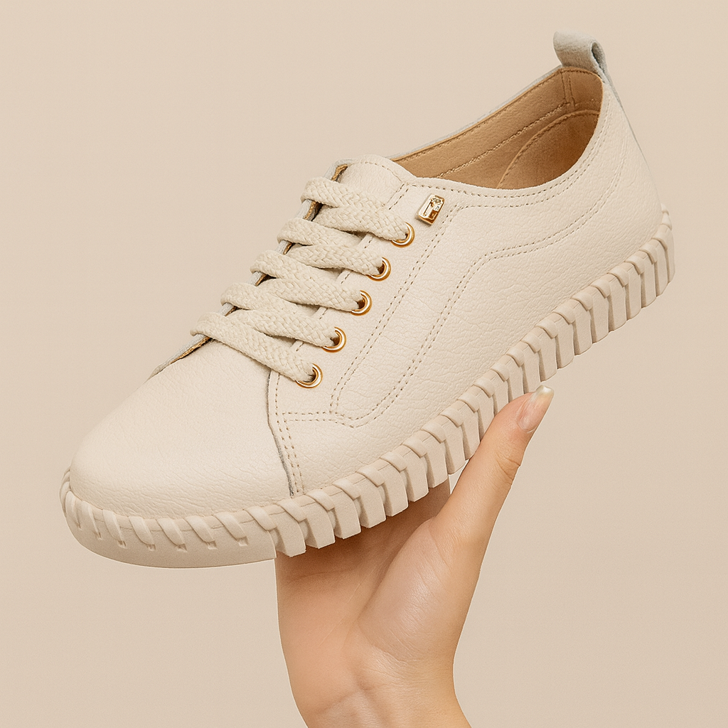 Tênis Feminino Bottero Comfort – Couro Legítimo - Preço Promocional, Apenas Hoje!