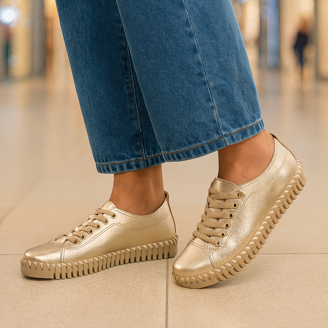 Tênis Feminino Bottero Comfort – Couro Legítimo - Preço Promocional, Apenas Hoje!