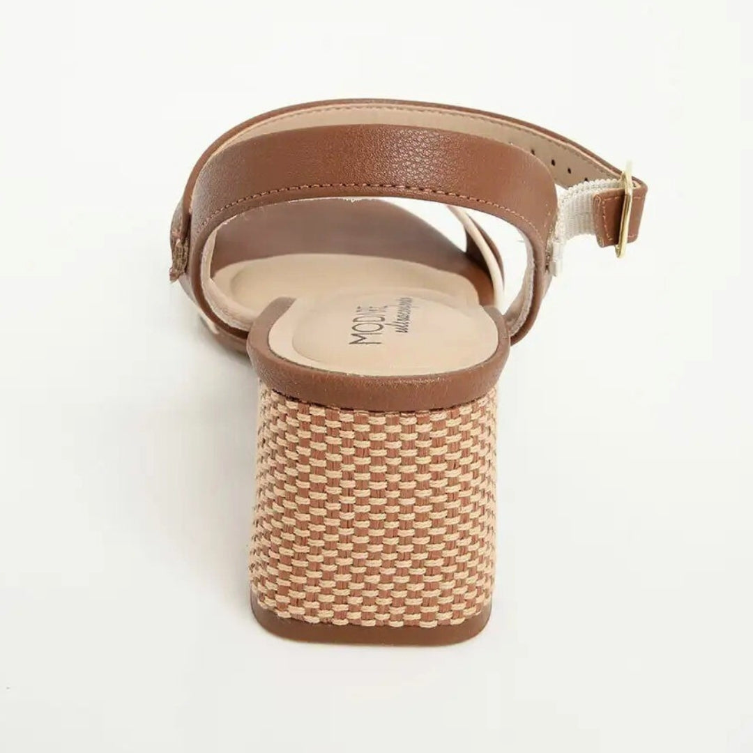 Sandália Modare Feminina Ultraconforto Salto Bloco