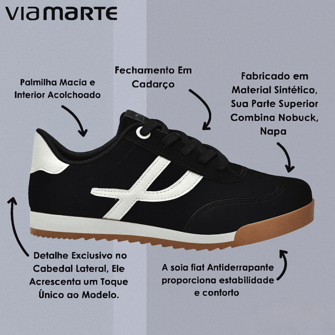 Tênis Feminino Casual Via Marte – Conforto, Estilo e Bem-Estar - Preço de Black Friday - Apenas Hoje!