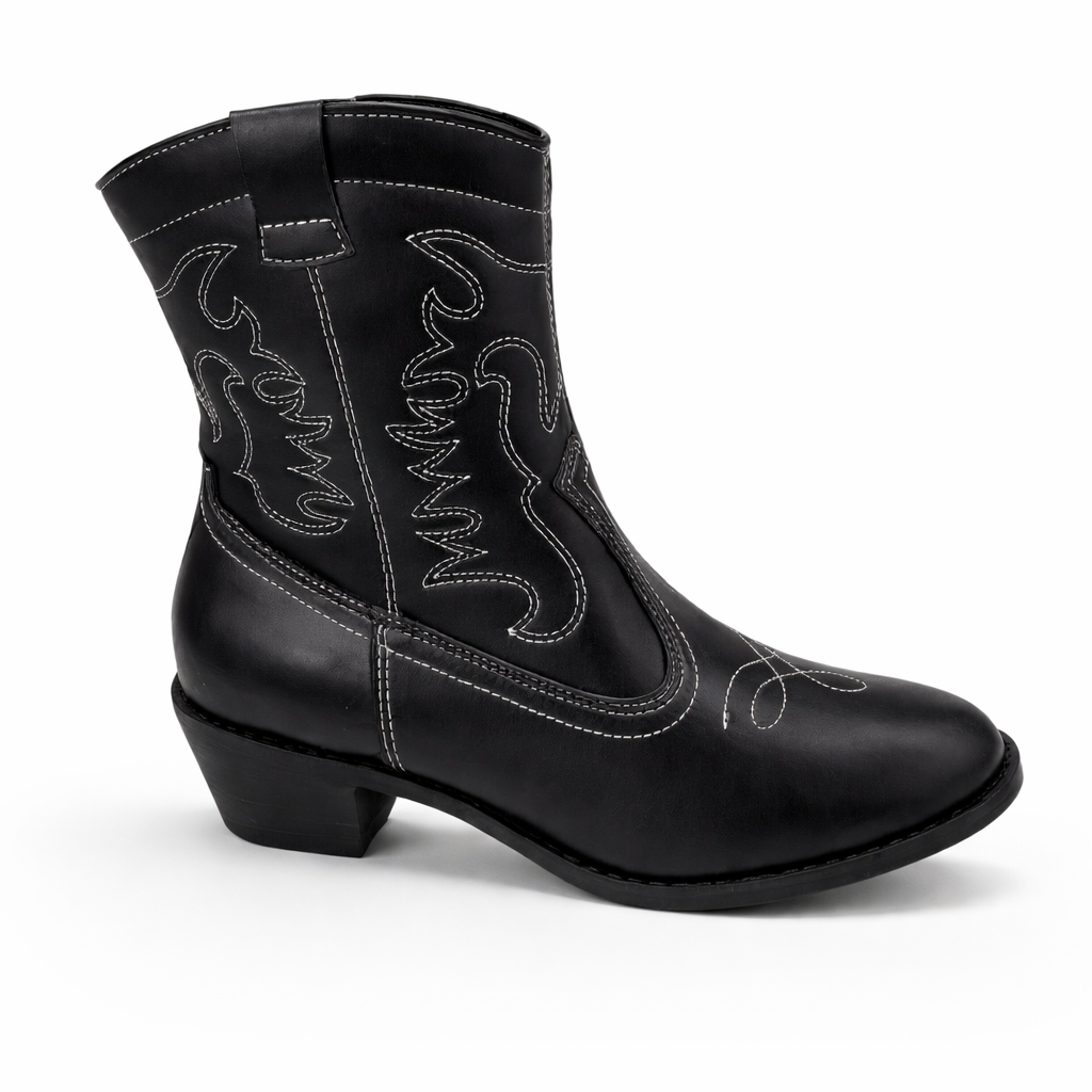 Bota Moleca Country Cano Curto Feminina Confortável