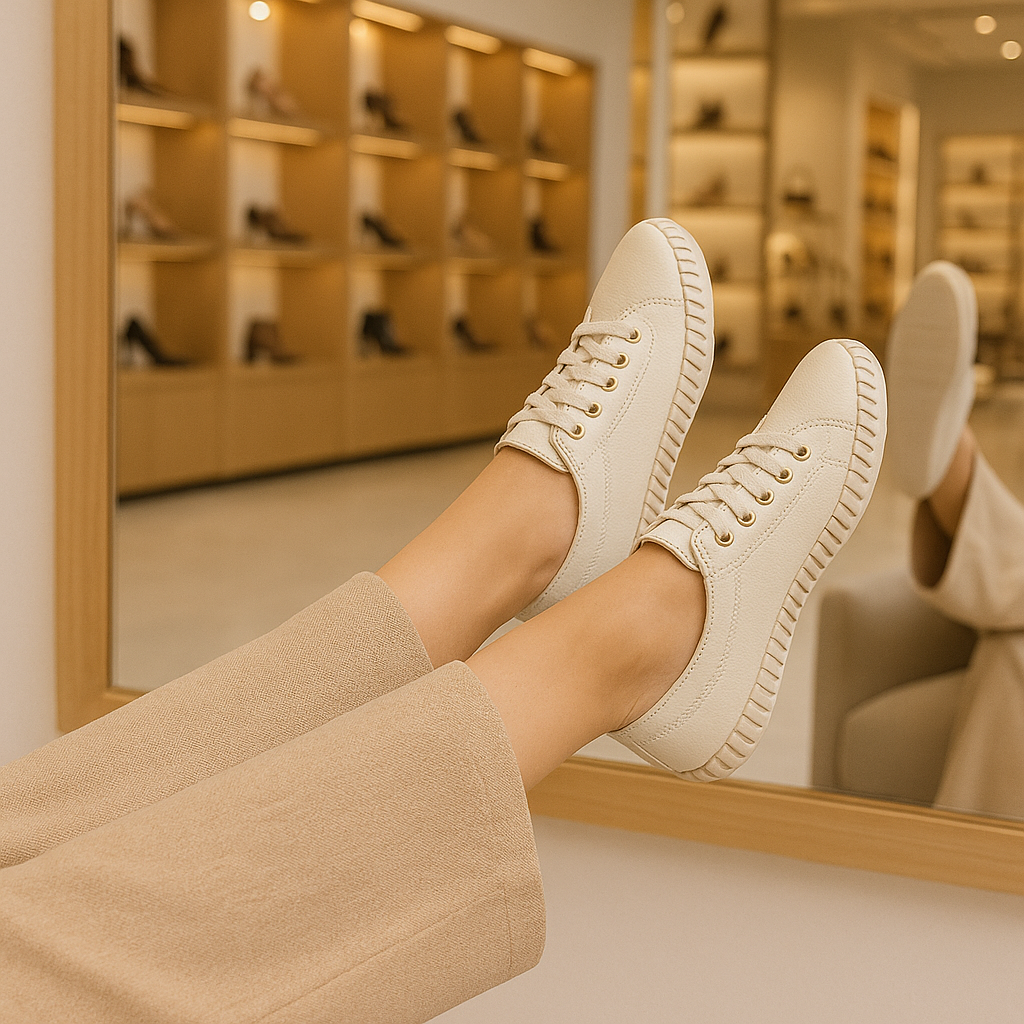 Tênis Feminino Bottero Comfort – Couro Legítimo - Preço Promocional, Apenas Hoje!