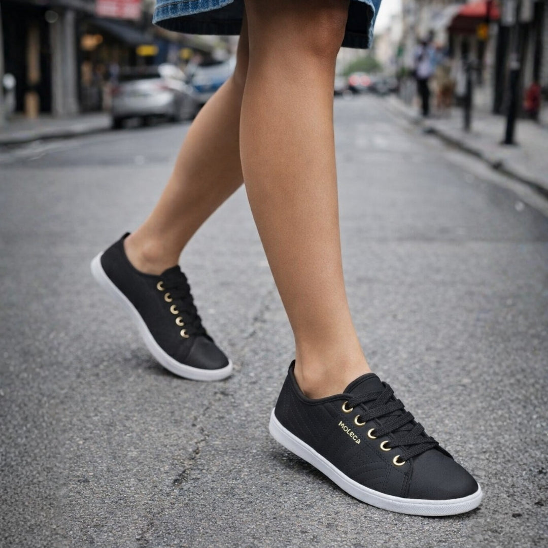 Tenis Casual Feminino Moleca Confortável