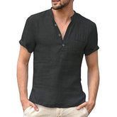 Camisa Masculina de Linho Elegance