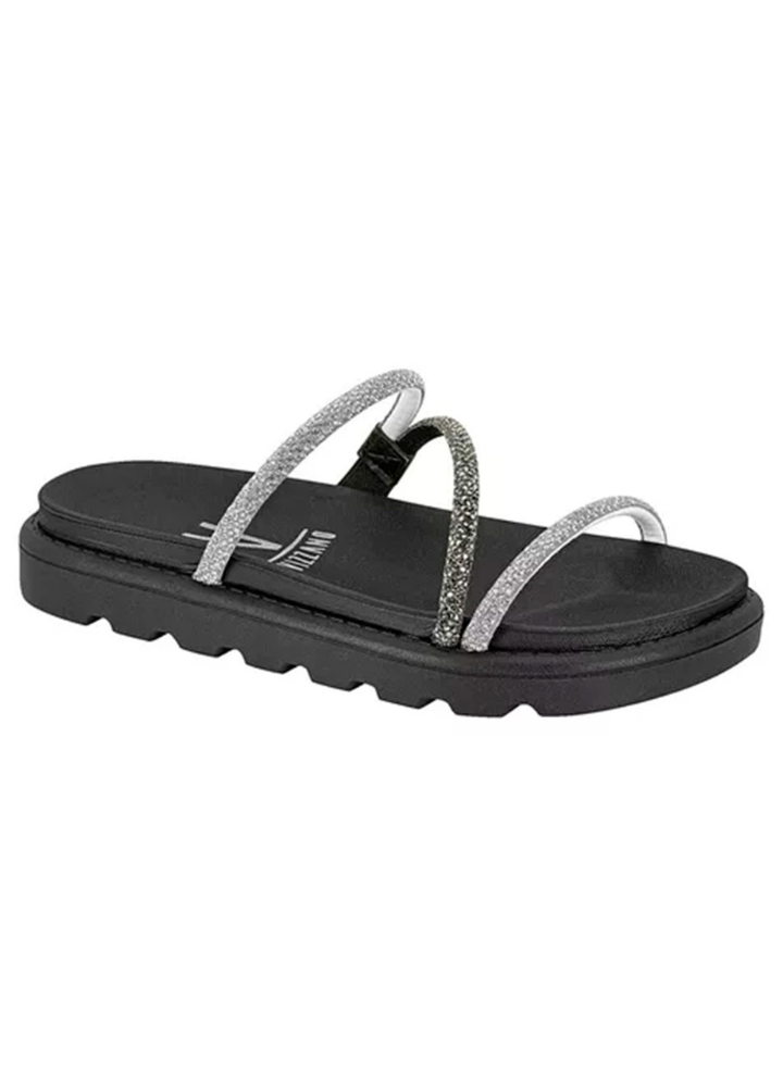 Papete Vizzano Feminina Strass - Estilo Moderno Confortável e Sofisticado