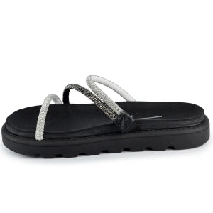 Papete Vizzano Feminina Strass - Estilo Moderno Confortável e Sofisticado