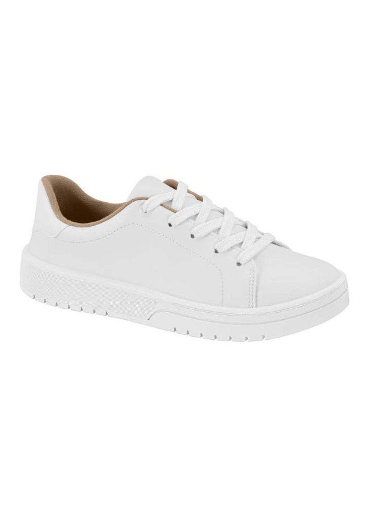 Tênis Feminino Casual Moleca Branco leve e Confortável