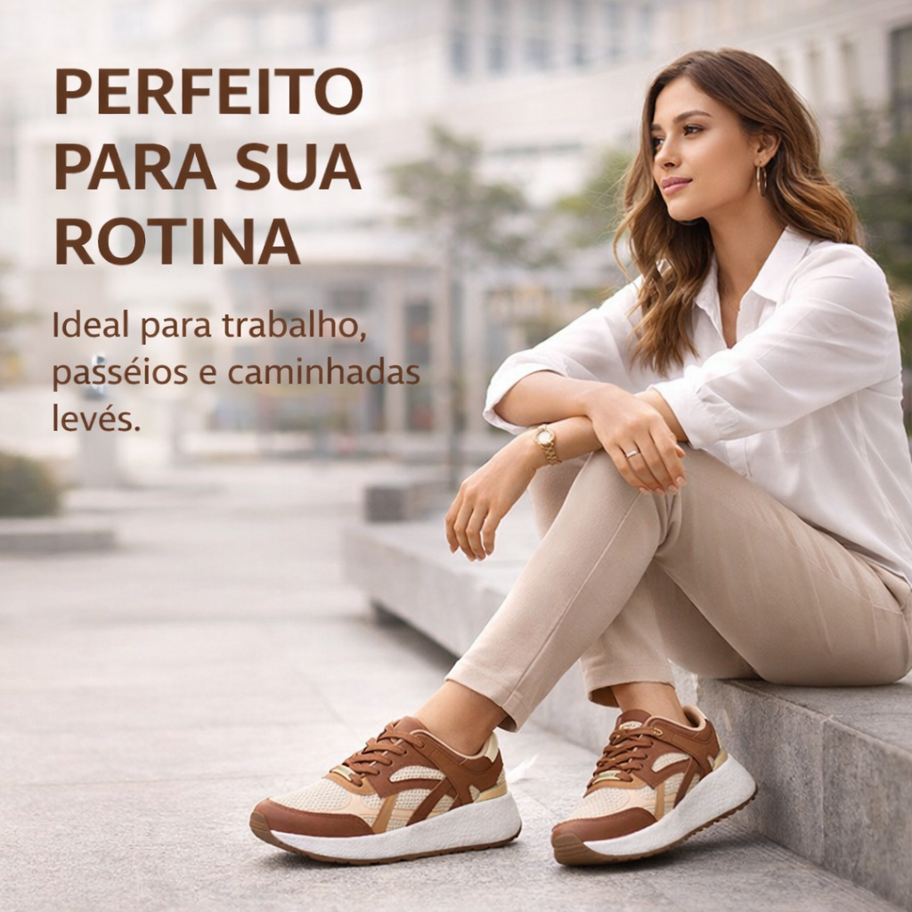 Tenis Feminino Vizzano Mocca Confort  – de pés cansados a passos leves.