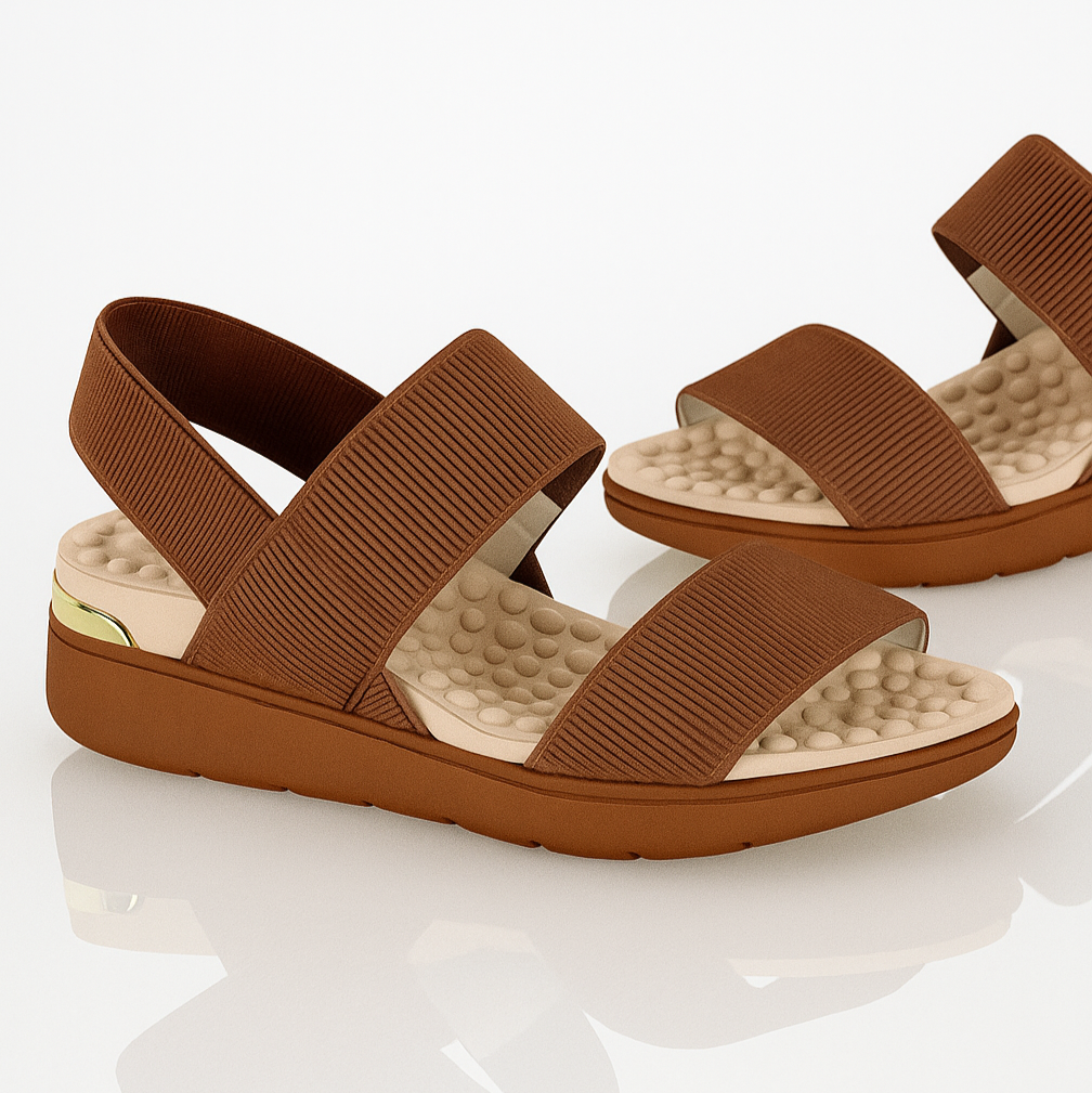 Sandália Feminina Modare Tira Elástica Canelado Ultra Conforto