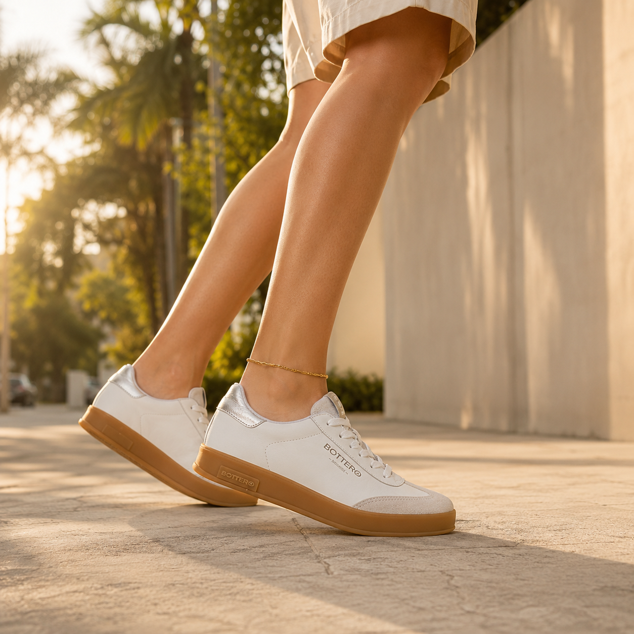 Tênis Bottero Sneaker Couro Napa Legítimo- de pés cansados a passos leves.