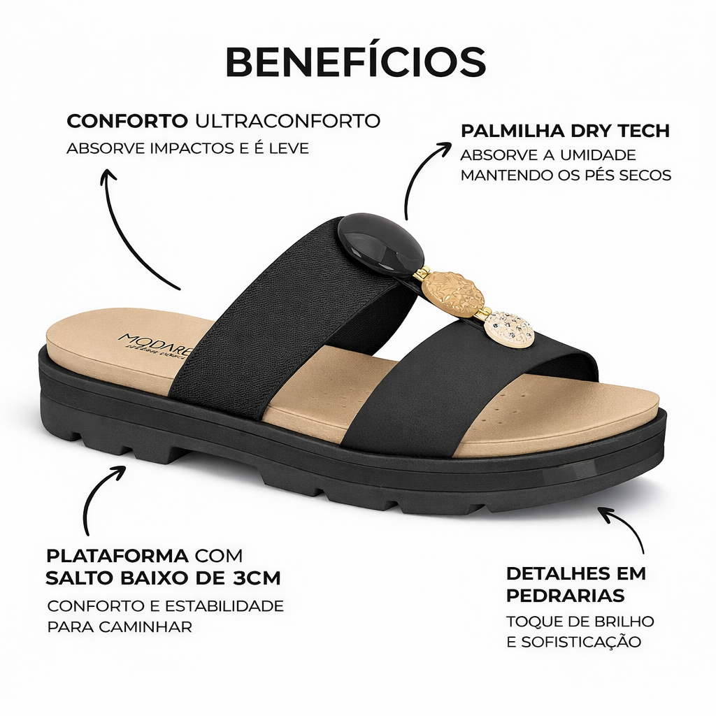 Tamanco Ortopédico Feminino Modare - Preferido de Quem Não Abre Mão de Conforto e Estilo