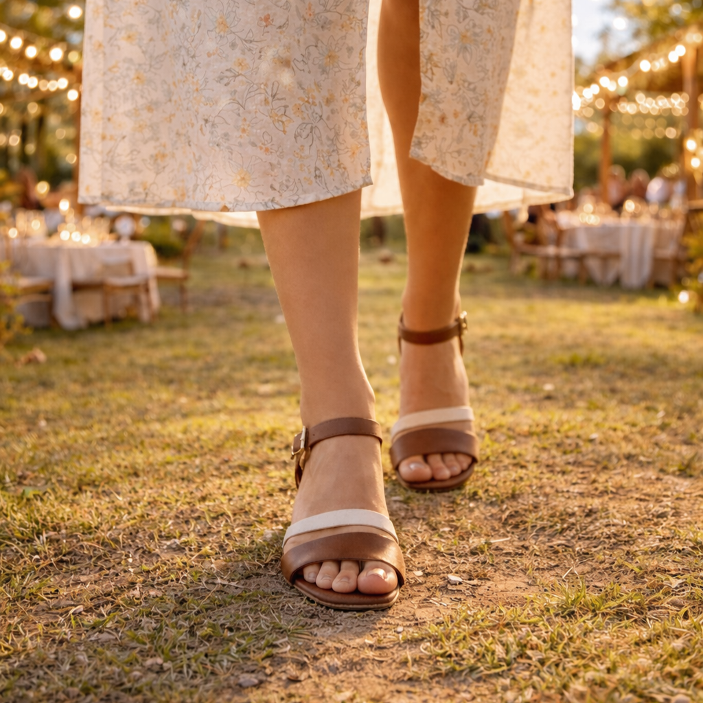 Sandália Modare Feminina Ultraconforto Salto Bloco