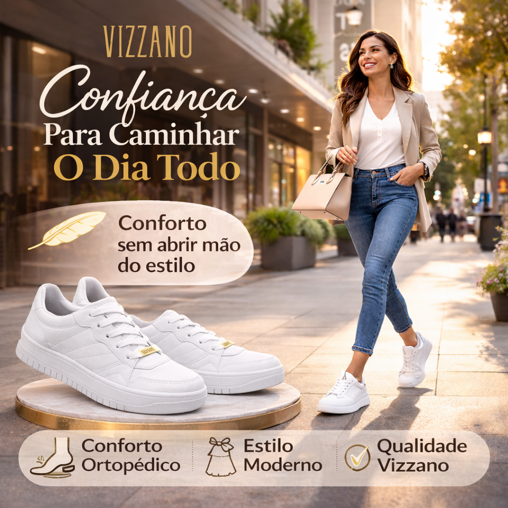 Tênis femininos casual Confortável Viz