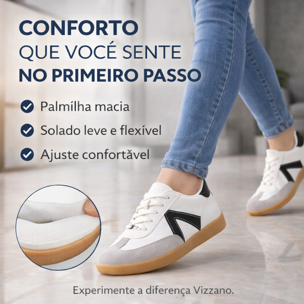 Tênis Feminino Casual Comfort - Vizzano