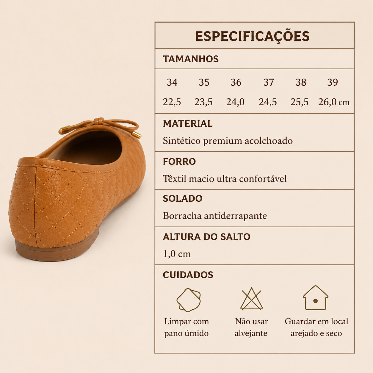 Sapatilha Ortopédica Feminina Modare - Seus Pés Confortáveis