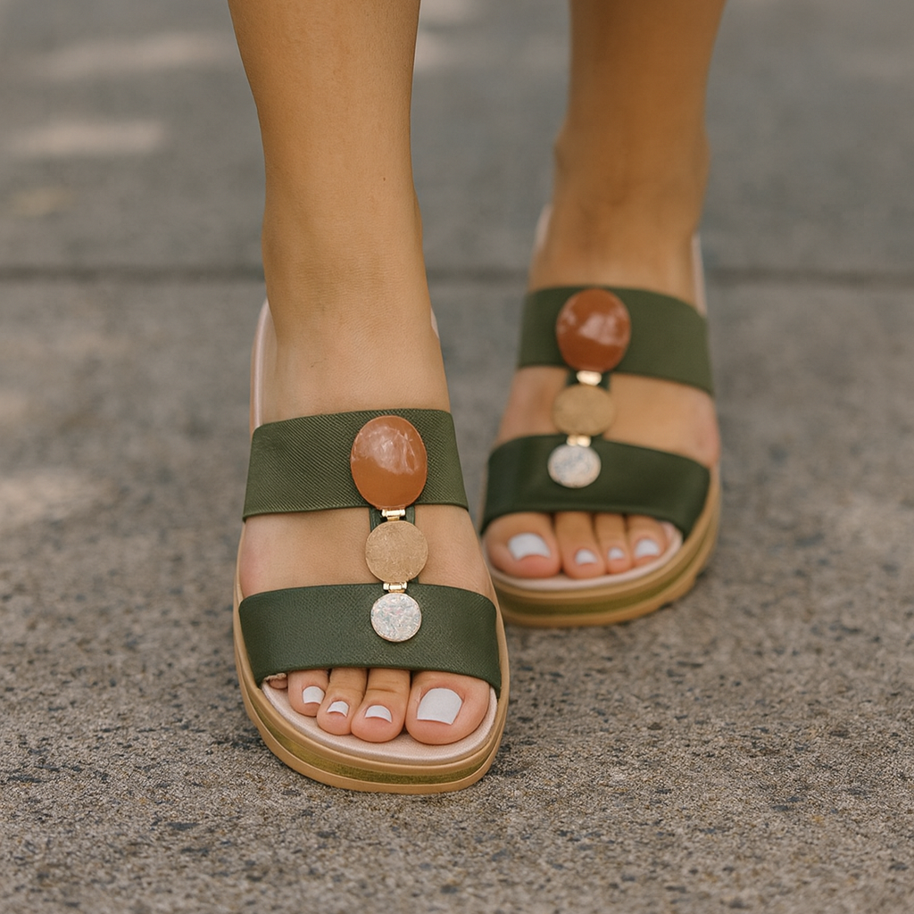 Tamanco Feminino Modare Ortopédico Pedraria Tratorado Creme Preto Bege Oliva 34-39 - Alívio, leveza, disposição para seu Dia a Dia!