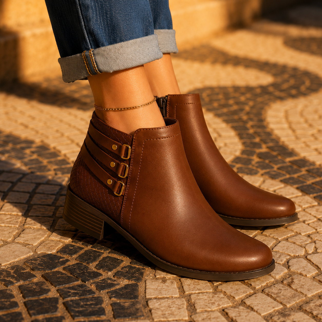 Bota Modare Feminina | Salto Baixo Seguro | Elegância Todos os Dias