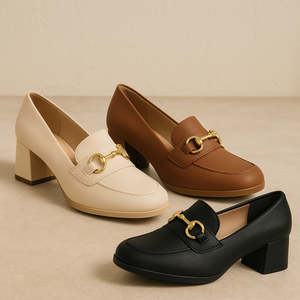 Sapato Feminino Scarpin Modare Salto Grosso Confortável