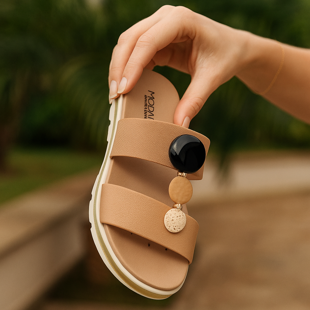 Tamanco Feminino Modare Ortopedico Tratorado Pedraria Ultraconforto