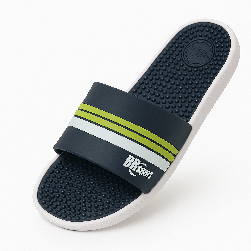 Chinelo Ortopédico Massageadora Slide BR Sport  Confortável Palmilha