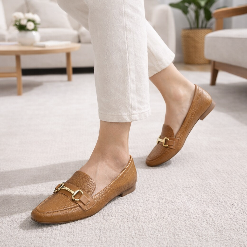 Sapato mocassim feminino Vizzano Ortopédico Bico Fino