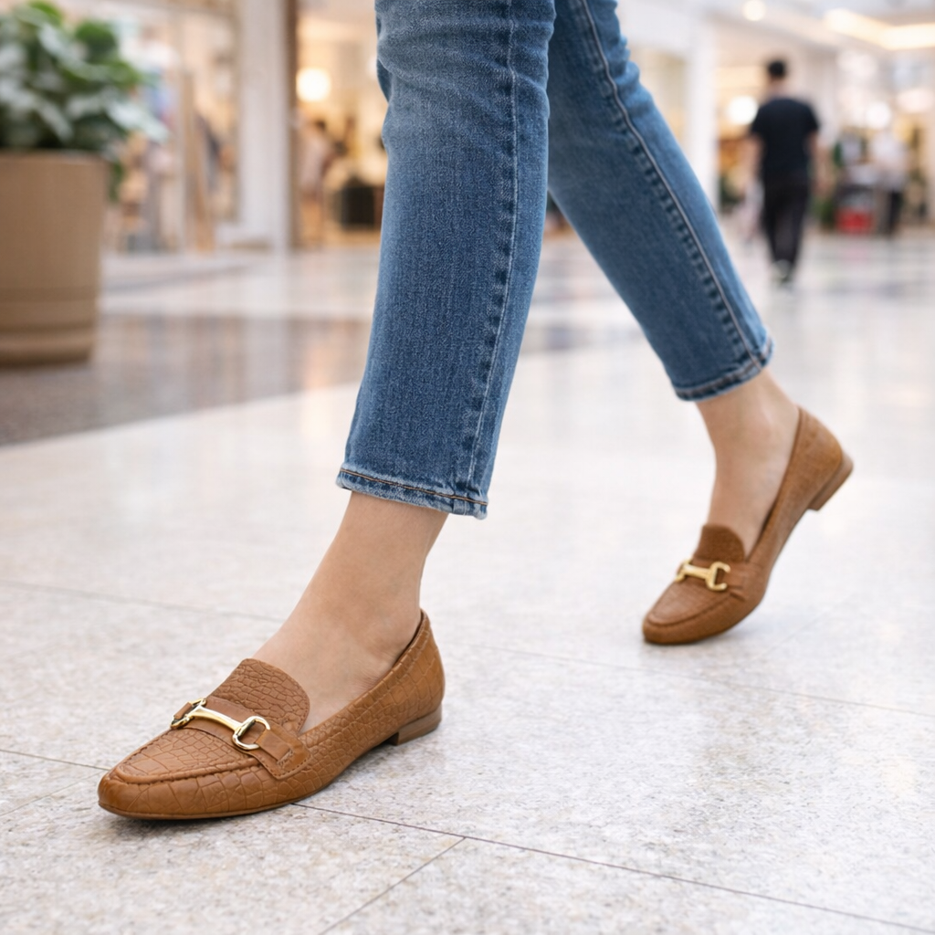 Sapato mocassim feminino Vizzano Ortopédico Bico Fino