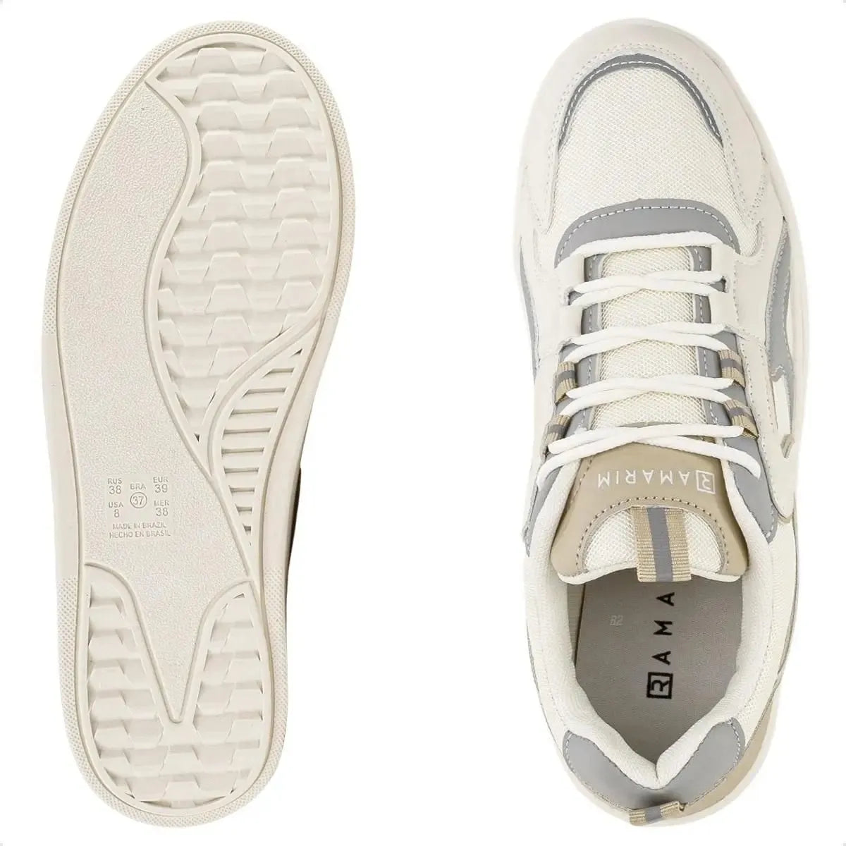 Tênis Plataforma Feminino Ramarim Refletivo Crystal