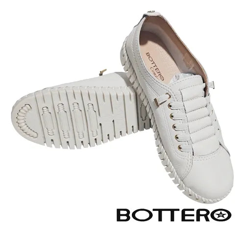 Tênis Feminino Bottero Comfort – Couro Legítimo - Preço Promocional, Apenas Hoje!