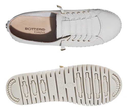 Tênis Feminino Bottero Comfort – Couro Legítimo - Preço Promocional, Apenas Hoje!