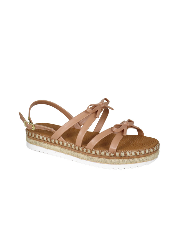 Sandália Feminina Moleca Flatform Boho Retro