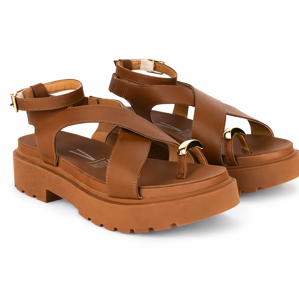 Sandália Feminina Flatform Comfort Vizzano