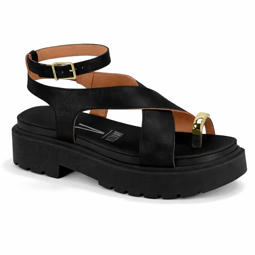 Sandália Feminina Flatform Comfort Vizzano